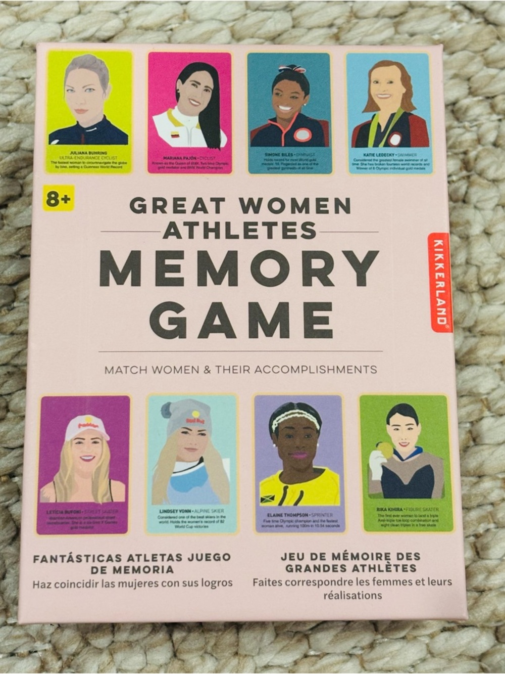 Kikkerland Great Women Athletes Memory Game - Excellent Condition